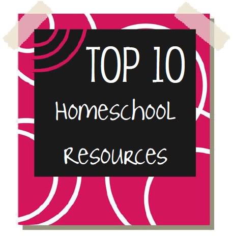 top ten homeschool resources
